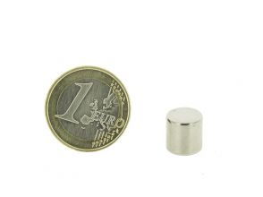 Magnetic disc 10mm diameter, thickness 10mm, N35