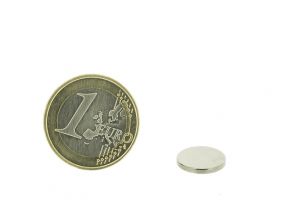 Magnetic disc 12mm diameter, thickness 1,5mm, N35