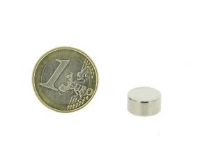 Magnetic disc 12mm diameter, thickness 6mm, N45
