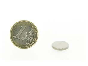 Magnetic disc 14mm diameter, thickness 2mm, N35