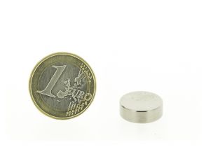 Magnetic disc 15mm diameter, thickness 5mm, N45