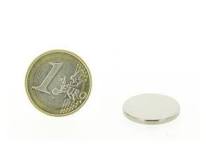Magnetic disc 20mm diameter, thickness 2mm, N35