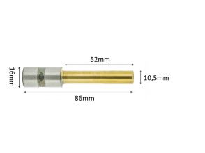 Papierboor titanium coating 10,5mm x 52mm L