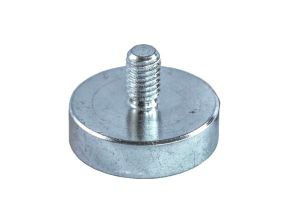 Aimant en pot 16x4,5mm avec douille taraudée M4x7mm, 8kg