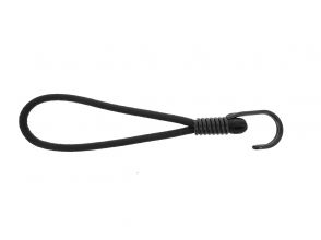 Qfix Élastique boucle avec crochet SDH noir 6x200 mm