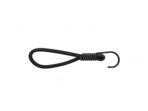 Qfix Élastique boucle avec crochet SH noir 6x150 mm