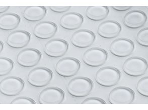 Elastikpuffer 19,7mm zylindrisch 3mm hohe transp. 72St.