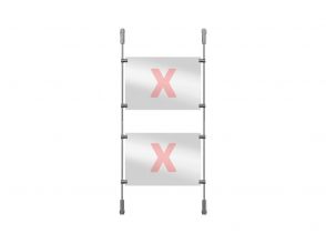 Window presentation rod system set 2, 50cm