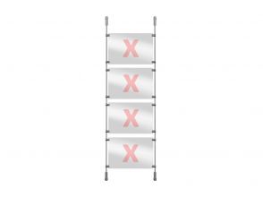 Window presentation rod system set 4,100cm