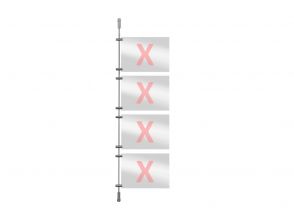 Window presentation rod system extension set 4, 100cm