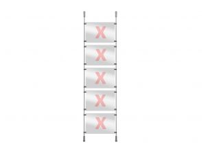 Window presentation rod system set 5, 125cm