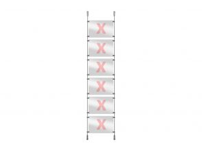 Window presentation rod system set 6, 125cm