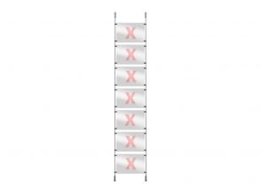Window presentation rod system set 7, 250cm