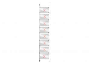 Window presentation rod system set 8, 250cm