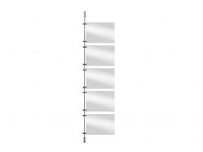 Schaufensterstangensystem 250cm Erweiterungsset 10