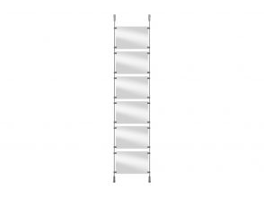 Schaufensterstangensystem 250cm set 11
