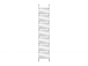Schaufensterstangensystem 250cm set 12