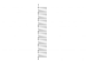 Schaufensterstangensystem 250cm Erweiterungsset 13