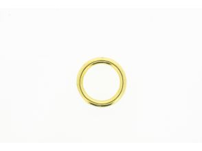 Ronde ring 19x4mm messing