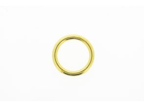 Ronde ring 22x4mm messing