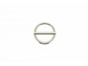 Ronde ring met pin 20x3,5mm vernikkeld