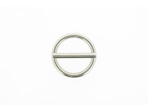 Ronde ring met pin 25x4mm vernikkeld