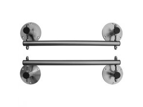 Banierhouders RVS Wall, doekbreedte 80cm