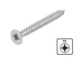 Spaanplaatschroef platkop (PK) pozi