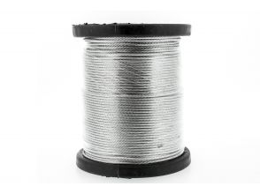 Câble en acier 2mm, rouleau 100m