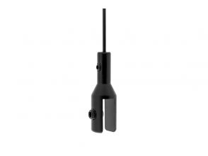 Steel cable sign clamp B10 black for signage & sign panels