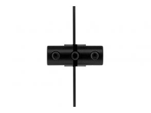 Steel cable display clamp B12 black for windowdisplaysystems