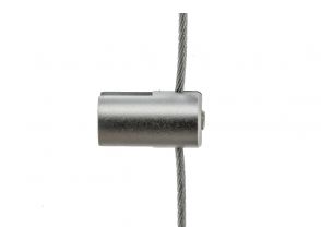 Steel cable display clamp B3 for window display systems