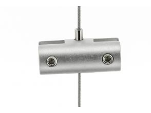 Steel cable display clamp B6 for window display systems