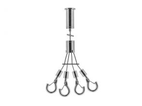 Steel cable suspension set 24 with splitter & 4x 60cm wire