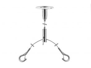 Steel cable suspension set 5 with splitter & 2 hooks