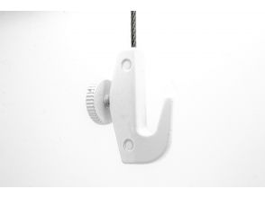 Crochet de câble H13 pour câble 1-2mm blanc