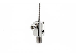 Steel cable holder G33 with M6 for 1.5-2mm wire