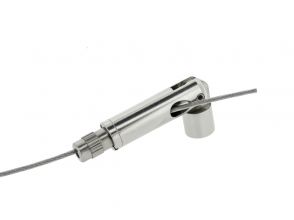 Steel cable holder G5 flexible with M6 for 1.5-1.8mm wire