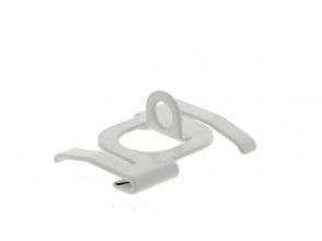 Suspended ceiling clip with 6.3mm eye white