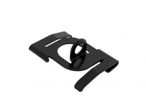 Suspended ceiling clip with 6.3mm eye black