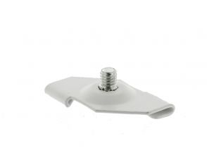 Suspended ceiling clip with M6x6mm white