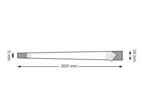 Wiebelaar 200 x 5/16 mm, transparant, beide zijde PE-foamdot