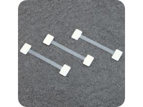 Wiebelaar 75 mm, transparant, beide zijde PE-foamdot