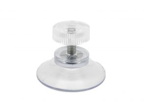 Zuignap 30mm met schroefdraad M4x10 + transparant moertje