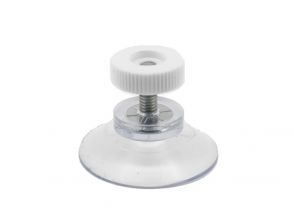 Zuignap 30mm met schroefdraad M4x10 + wit moertje