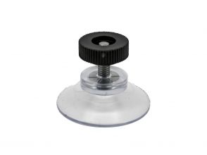 Zuignap 30mm met schroefdraad M4x10 en zwart moertje