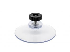 Zuignap 50mm met schroefdraad M4x10 + zwart moertje