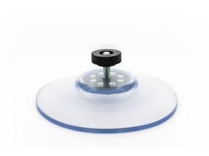Zuignap 75mm met schroefdraad M4x15 + zwart moertje