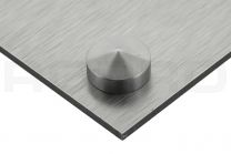 Pointed coverhead cap Basic 16mm stainless steel