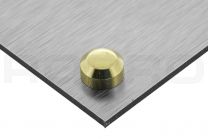 Flat coverhead cap Basic 12mm brass